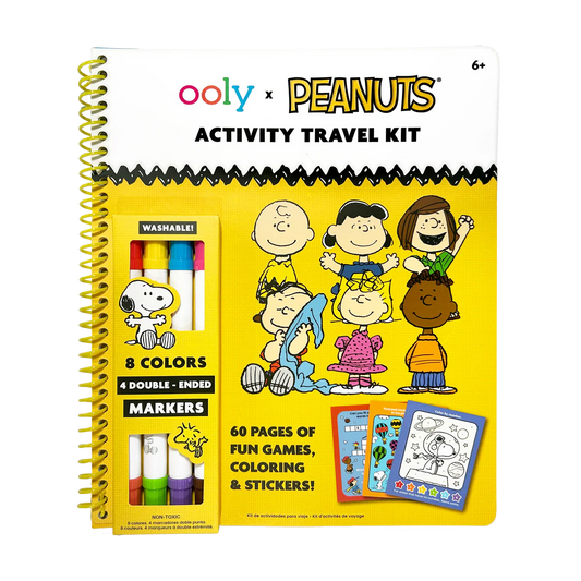 OOLY x Peanuts Activity Travel Kit & Double-Ended Markers