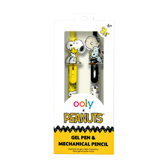 OOLY x Peanuts Gel Pen and Mechanical Pencil Set of 2