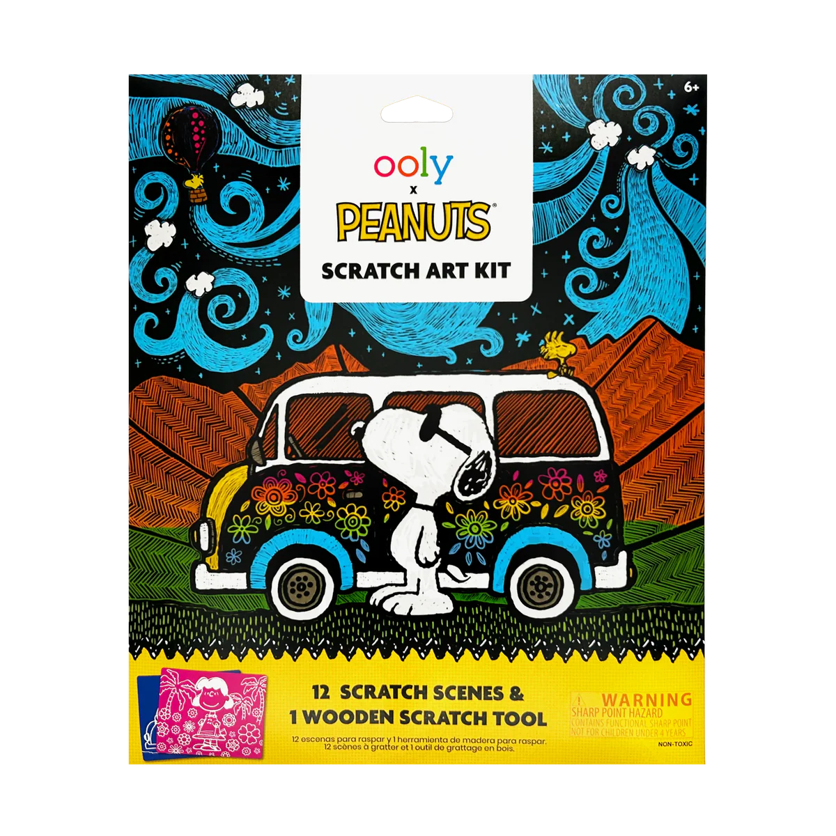 OOLY x Peanuts Scratch Art Kit