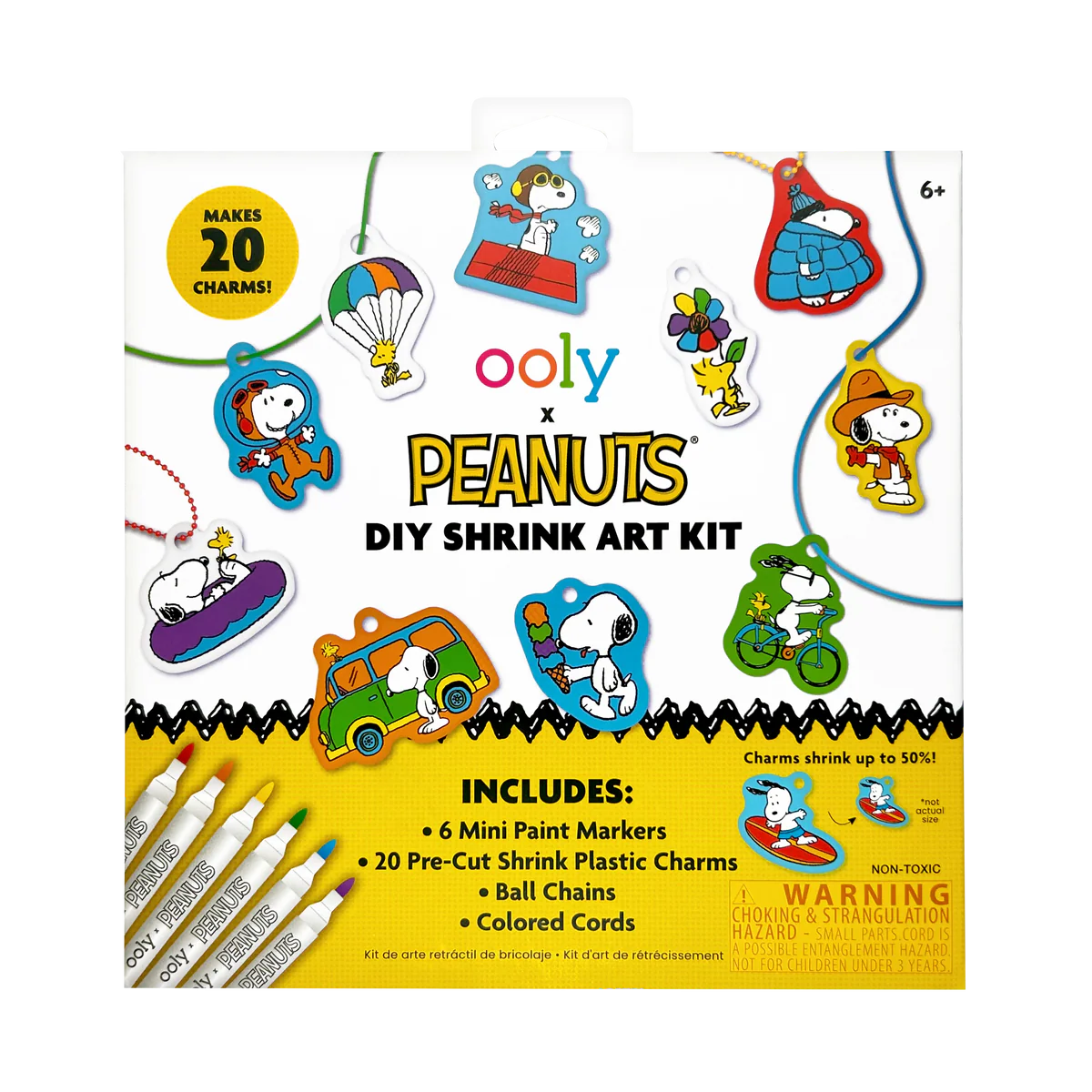 OOLY x Peanuts DIY Shrink Art Kit