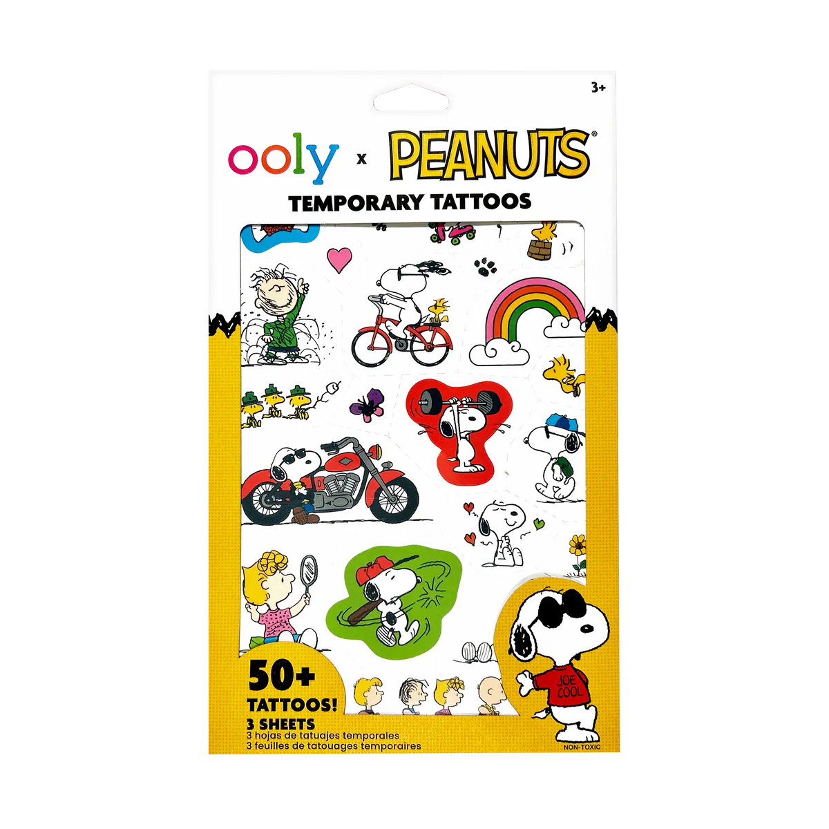 OOLY x Peanuts Temporary Tattoos