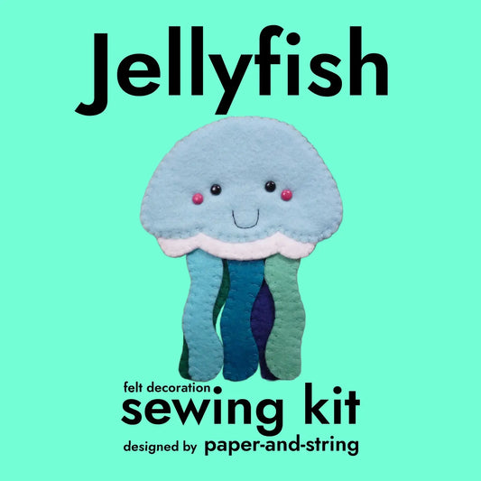 Paper-And-String Jellyfish Felt Decoration Sewing Kit