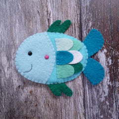 Paper-And-String Fish Felt Decoration Sewing Kit