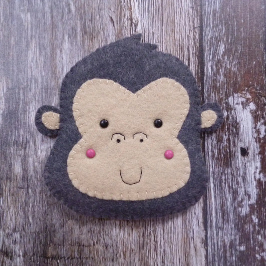 paper-and-string Gorilla Felt Decoration Sewing Kit