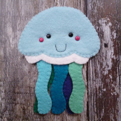 Paper-And-String Jellyfish Felt Decoration Sewing Kit
