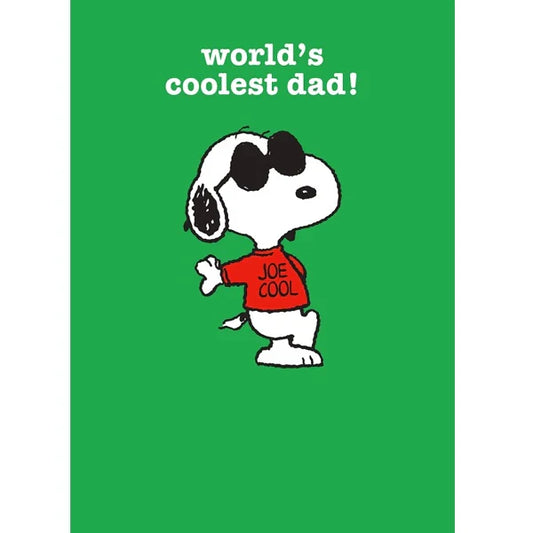 Peanuts World’s Coolest Dad! Greeting Card