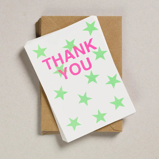 Petra Boase Pack of 12 Starry Thank You Postcards