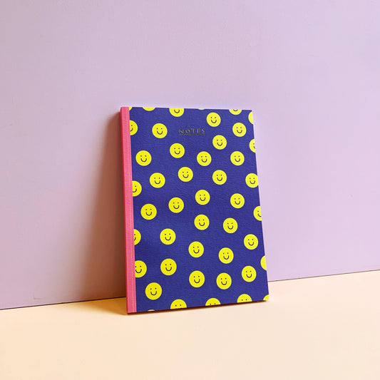 Rumble Cards Smiley Face Blank Notebook