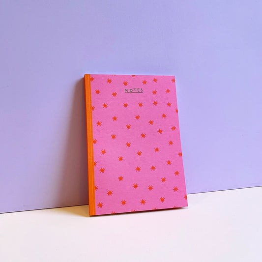 Rumble Cards Star Pattern Blank Notebook