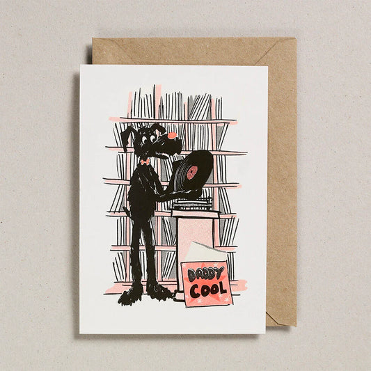 Rusty Studio Daddy Cool Riso Print Greeting Card
