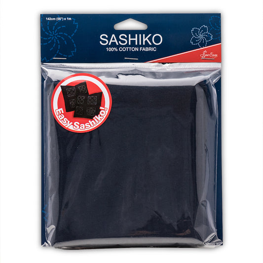 Sew Easy Sashiko 100% Cotton Farbic, Dark Navy