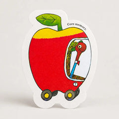 Studio Boketto Richard Scarry Apple Worm Car Card