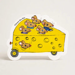Studio Boketto Richard Scarry Cheese Mouse Car Card