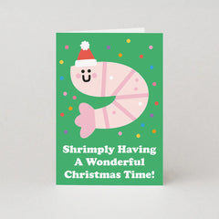 Studio Boketto Shrimply Having a Wonderful Time! Christmas Card