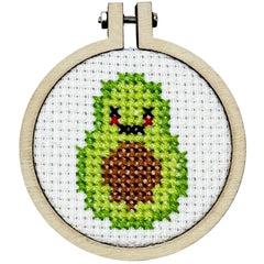 The Crafty Kit Company 'Avo Great Day!' Mini Matchbox Cross Stitch Kit