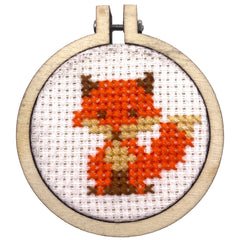 The Crafty Kit Company 'For Fox Sake!' Mini Matchbox Cross Stitch Kit