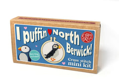 The Crafty Kit Company 'I Puffin Love North Berwick' Mini Matchbox Cross Stitch Kit