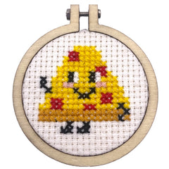 The Crafty Kit Company 'Take A Pizza My Heart' Mini Matchbox Cross Stitch Kit