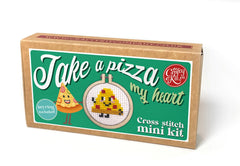 The Crafty Kit Company 'Take A Pizza My Heart' Mini Matchbox Cross Stitch Kit