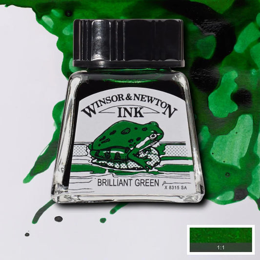 Winsor & Newton Brilliant Green Drawing Ink