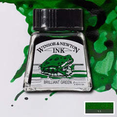 Winsor & Newton Brilliant Green Drawing Ink