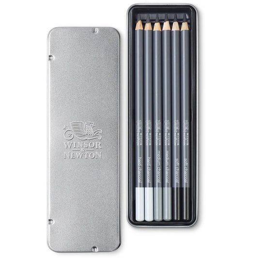 Winsor & Newton Assorted Charcoal Pencil Set of 6