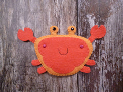 Paper-And-String Crab Felt Decoration Sewing Kit