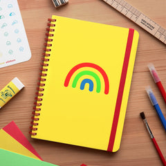 Odd Goose Funky Rainbow Foil Printed Notebook