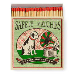 Archivist Gallery Dog and Gramaphone Square Matchbox