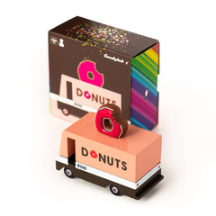 Candylab Donut Van Wooden Diecast Toy Car