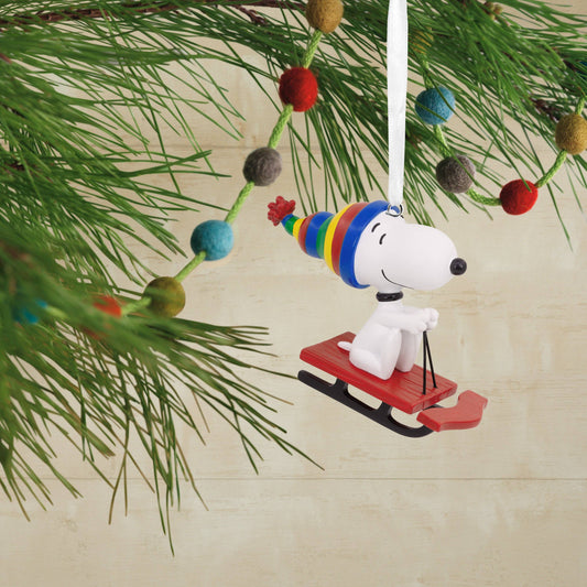 Hallmark Peanuts™ Snoopy On Sled Ornament