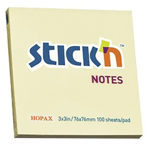 Yellow Sticky Notes Cube 76x76mm