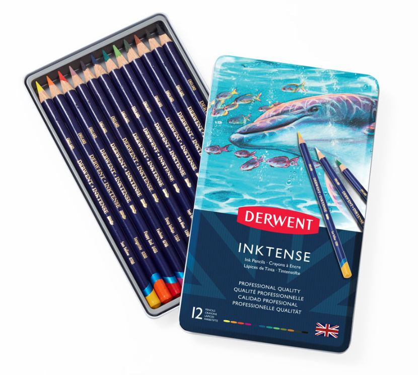 Derwent Inktense Pencils 12 in a Tin